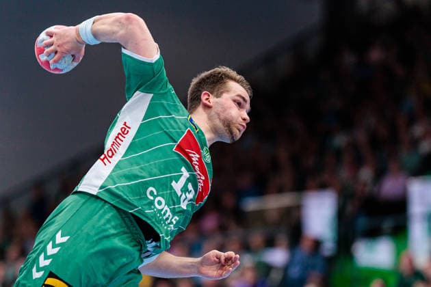 Ian Weber GWD Minden, 13 GER, GWD Minden vs ThSV Eisenach, Handball, 1 Bundesliga, Matchday 29, Season 2025 2026, 24 04 2026 GER, GWD Minden vs ThSV Eisenach, Handball, 1 Bundesliga, Matchday 29, Season 2025 2026, 24 04 2026 Minden Copyright: xEibner-Pressefoto JanxRollingerx EP_JSK