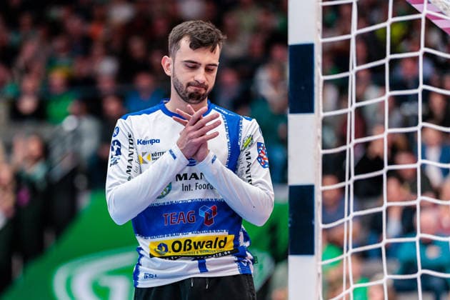 Matija Spikic ThSV Eisenach, 01 GER, GWD Minden vs ThSV Eisenach, Handball, 1 Bundesliga, Matchday 29, Season 2025 2026, 24 04 2026 GER, GWD Minden vs ThSV Eisenach, Handball, 1 Bundesliga, Matchday 29, Season 2025 2026, 24 04 2026 Minden Copyright: xEibner-Pressefoto JanxRollingerx EP_JSK