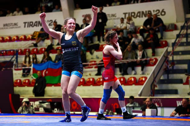 Senior Wrestling European Championships 2026 62kg WW - Naemi Leistner (GER) df. Ruzanna Mammadova (AZE) *** Senior Wrestling European Championships 2026 62kg WW Naemi Leistner GER df Ruzanna Mammadova AZE