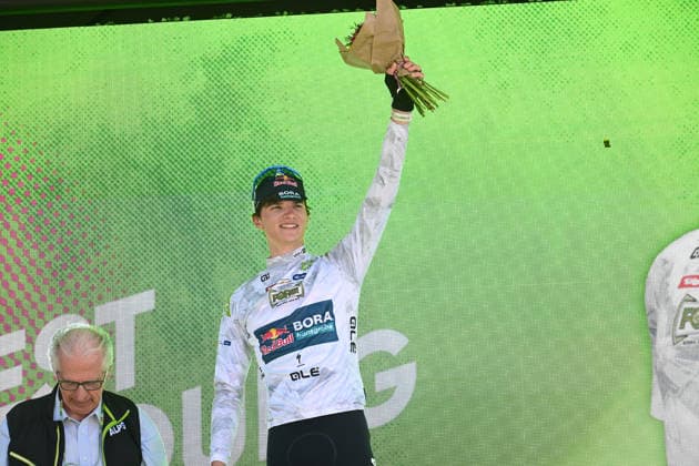 24-04-2026 Tour Of The Alps; Tappa 05 Trento - Bolzano; 2026, Red Bull - Bora Hansgrohe; Pellizzari, Giulio; Santini, Giacomo; Bolzano; 