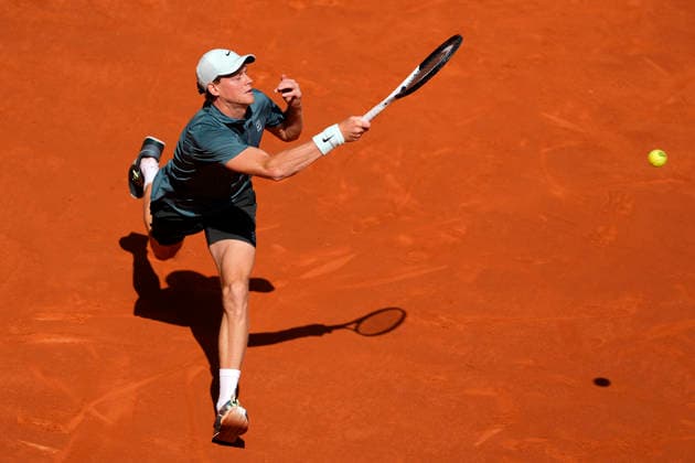Jannik Sinner, Italy, during Madrid Open Tennis 2025 match. April 24, 2026. (20260424591)