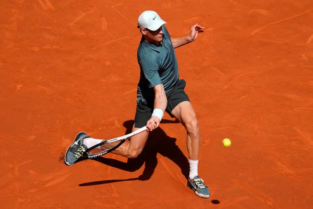 Jannik Sinner, Italy, during Madrid Open Tennis 2025 match. April 24, 2026. (20260424597)