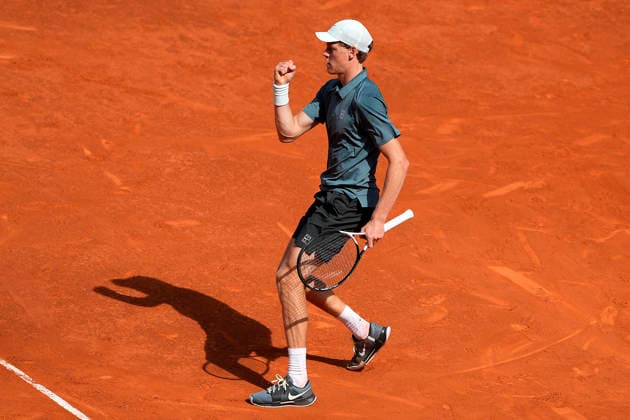 Jannik Sinner, Italy, during Madrid Open Tennis 2025 match. April 24, 2026. (20260424647)