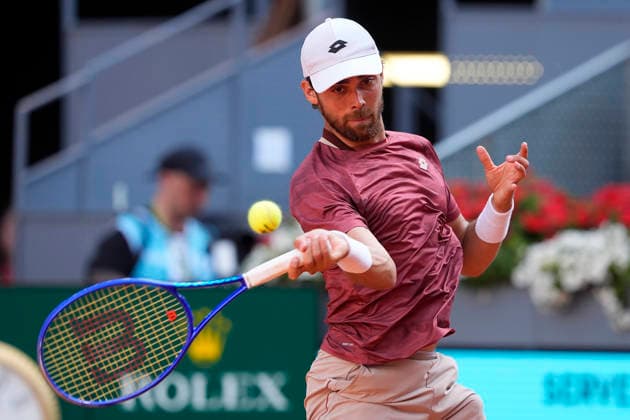Benjamin Bonzi, France, during Madrid Open Tennis 2025 match. April 24, 2026. (20260424916)