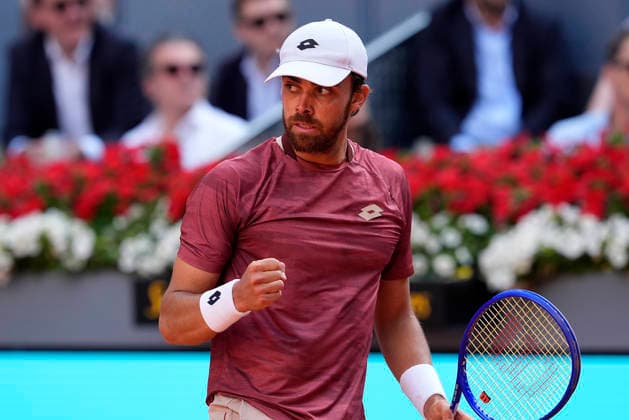 Benjamin Bonzi, France, during Madrid Open Tennis 2025 match. April 24, 2026. (20260424924)
