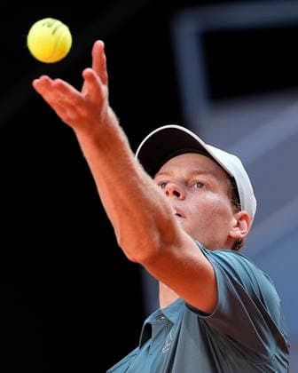Jannik Sinner, Italy, during Madrid Open Tennis 2025 match. April 24, 2026. (20260424939)