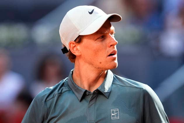 Jannik Sinner, Italy, during Madrid Open Tennis 2025 match. April 24, 2026. (20260424953)