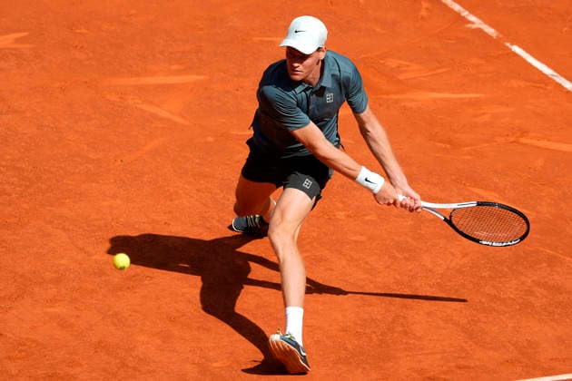 Jannik Sinner, Italy, during Madrid Open Tennis 2025 match. April 24, 2026. (20260424621)