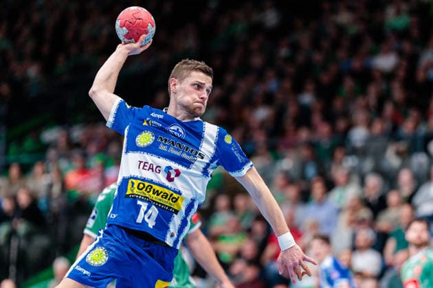 Peter Walz ThSV Eisenach, 14 GER, GWD Minden vs ThSV Eisenach, Handball, 1 Bundesliga, Matchday 29, Season 2025 2026, 24 04 2026 GER, GWD Minden vs ThSV Eisenach, Handball, 1 Bundesliga, Matchday 29, Season 2025 2026, 24 04 2026 Minden Copyright: xEibner-Pressefoto JanxRollingerx EP_JSK