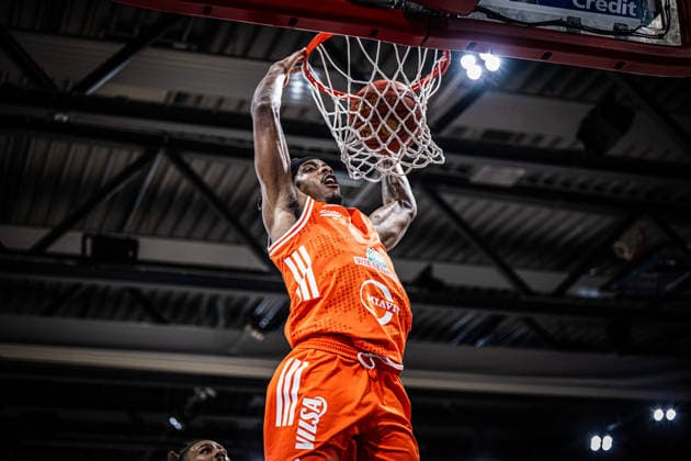 1 Basketball Bundesliga, easyCredit BBL, Season 2025 2026, Men, Main Round, 31 Matchday, 24 04 2026, RASTA Vechta Löwen Braunschweig Malik Parsons 3 RASTA Vechta at the Dunk Vechta RASTA Dome Lower Saxony Germany