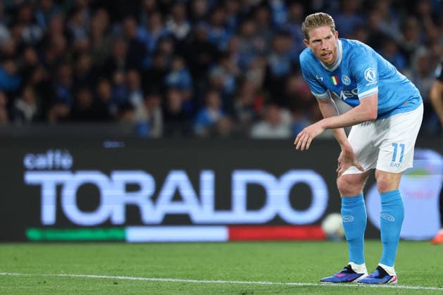 Kevin De Bruyne of SSC Napoli during the Serie A 2025 2026 football match between SSC Napoli and US Cremonese at Diego Armando Maradona stadium in Naples (Italy), April 24th, 2026. CesarexPurini