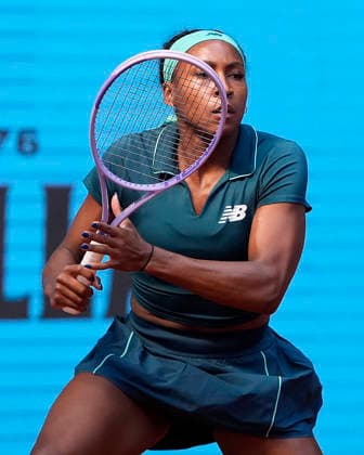 Coco Gauff, USA, during Madrid Open Tennis 2025 match. April 24, 2026. (20260424766)