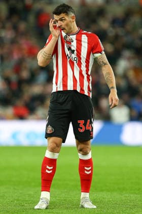 SUNDERLAND, ENGLAND, APRIL 24: Granit Xhaka of Sunderland AFC looks on during a Premier League 2025-26 match between Sunderland and Nottingham Forest at the Stadium of Light on April 24, 2026 in Sunderland, England. (Photo by Zach Forster Sports Press Photo) Copyright: xZachxForster SportsxPressxPhotox Sportspressphoto_SPR135171