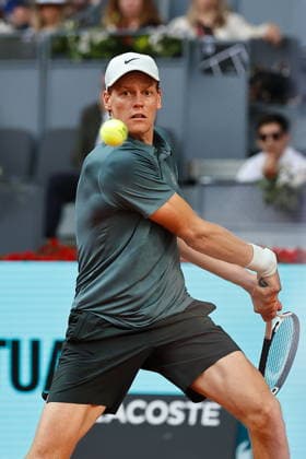 Jannik Sinner (ITA), APRIL 24, 2026 - Tennis : Jannik Sinner during singles Round of 64 match against Benjamin Bonzi on the ATP, Tennis Herren tour Masters 1000 tournaments Mutua Madrid Open tennis tournament at the Caja Magica in Madrid, Spain. Noxthirdxpartyxsales  aflo_328147246