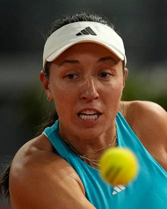 Jessica Pegula, USA, during Madrid Open Tennis 2025 match. April 24, 2026. (202604241383)