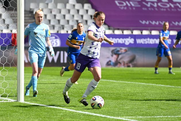 Lena Ostermeier Google Pixel Frauen Bundesliga SGS Essen Carl Zeiss Jena 25 04 2026 Lena Ostermeier SGS Essen , Google Pixel Frauen Bundesliga, 23 Matchday, SGS Essen vs Carl Zeiss Jena on April 25, 2026 at Stadion an der Hafenstraße, Essen