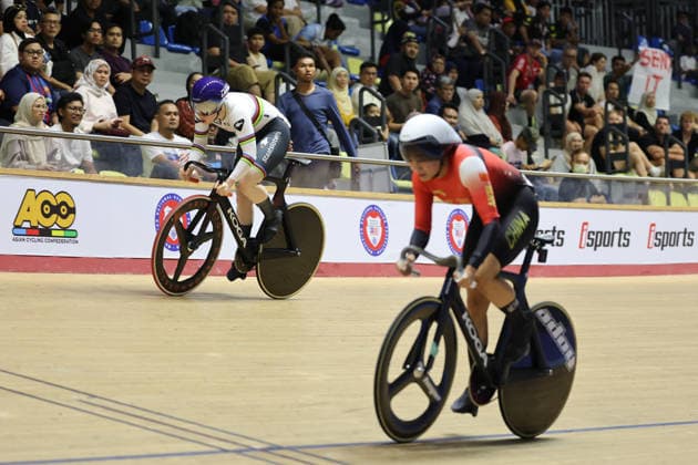 UCI Track World Cup: Nilai Picture by Alex Whitehead SWpix.com - 25 04 2026 - Cycling - UCI Track World Cup: Nilai - Velodrom Nasional Malaysia, Nilai, Malaysia - Women™s Sprint - Semifinals - Hetty van de Wouw (Netherlands) Nilai Velodrom Nasional Malaysia Malaysia Copyright: x xSWpix.comx(t axPhotographyxHubxLtd)xAlexxWhitehead SWpix.comx SWP-3030-13119