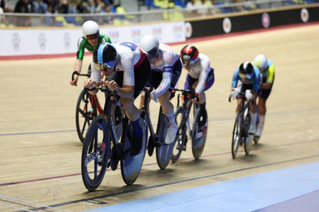 UCI Track World Cup: Nilai Picture by Alex Whitehead SWpix.com - 25 04 2026 - Cycling - UCI Track World Cup: Nilai - Velodrom Nasional Malaysia, Nilai, Malaysia - Men™s Omnium - Tempo Race 2 4 - Diego Rojas Rivas (Chile) Nilai Velodrom Nasional Malaysia Malaysia Copyright: x xSWpix.comx(t axPhotographyxHubxLtd)xAlexxWhitehead SWpix.comx SWP-3030-13122