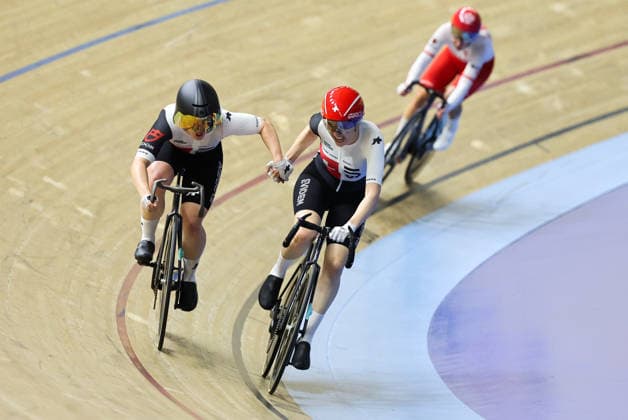 UCI Track World Cup: Nilai Picture by Alex Whitehead SWpix.com - 25 04 2026 - Cycling - UCI Track World Cup: Nilai - Velodrom Nasional Malaysia, Nilai, Malaysia - Women™s Madison - Final - Aline Seitz (Switzerland) and Michelle Andres (Switzerland) Nilai Velodrom Nasional Malaysia Malaysia Copyright: x xSWpix.comx(t axPhotographyxHubxLtd)xAlexxWhitehead SWpix.comx SWP-3030-13133