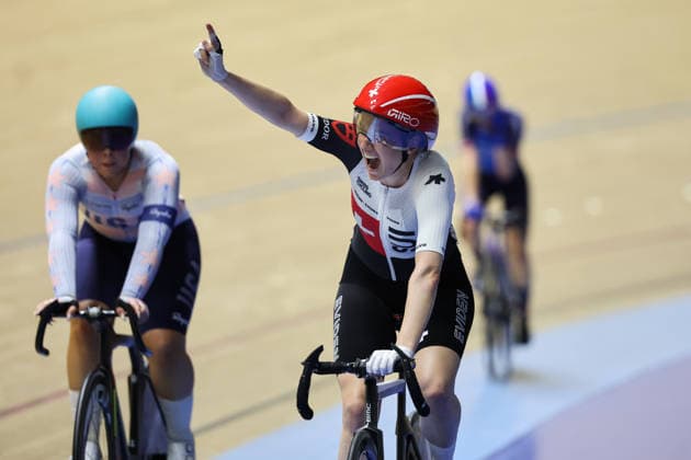 UCI Track World Cup: Nilai Picture by Alex Whitehead SWpix.com - 25 04 2026 - Cycling - UCI Track World Cup: Nilai - Velodrom Nasional Malaysia, Nilai, Malaysia - Women™s Madison - Final - Aline Seitz (Switzerland) and Michelle Andres (Switzerland) Win Bronze Nilai Velodrom Nasional Malaysia Malaysia Copyright: x xSWpix.comx(t axPhotographyxHubxLtd)xAlexxWhitehead SWpix.comx SWP-3030-13145