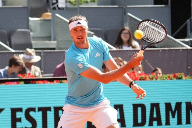 Mariano Navone (ARG) vs Alexander Zverev (ALE) during Masters Series Madrid 2026 in Madrid on Saturday, 25 April 2026. Cordon Press 