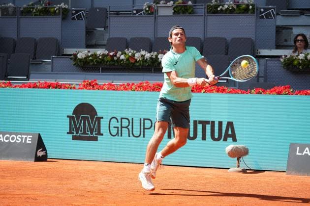 Mariano Navone (ARG) vs Alexander Zverev (ALE) during Masters Series Madrid 2026 in Madrid on Saturday, 25 April 2026. Cordon Press 