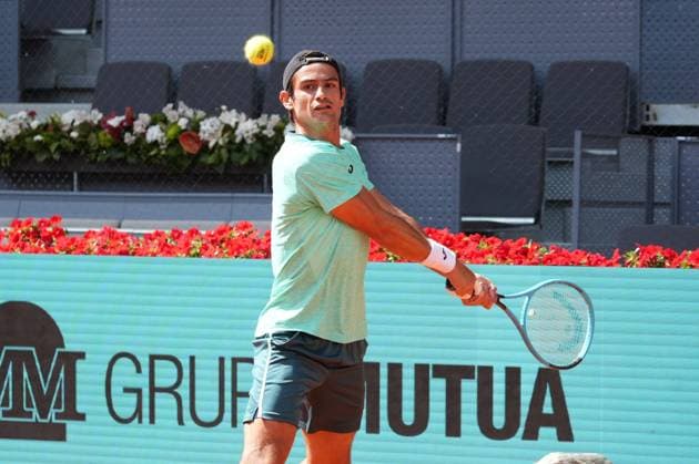 Mariano Navone (ARG) vs Alexander Zverev (ALE) during Masters Series Madrid 2026 in Madrid on Saturday, 25 April 2026. Cordon Press 
