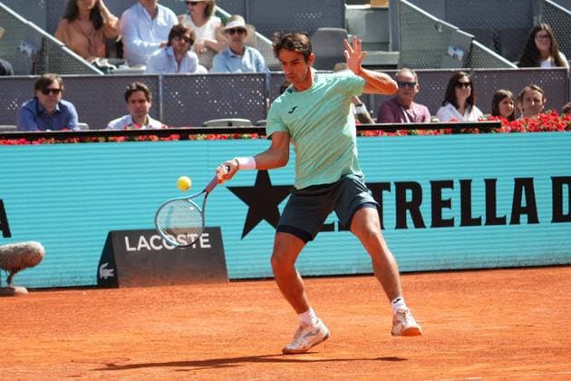 Mariano Navone (ARG) vs Alexander Zverev (ALE) during Masters Series Madrid 2026 in Madrid on Saturday, 25 April 2026. Cordon Press 