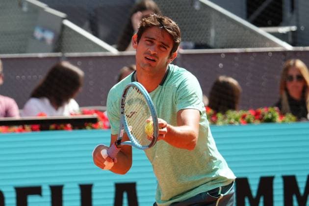 Mariano Navone (ARG) vs Alexander Zverev (ALE) during Masters Series Madrid 2026 in Madrid on Saturday, 25 April 2026. Cordon Press 
