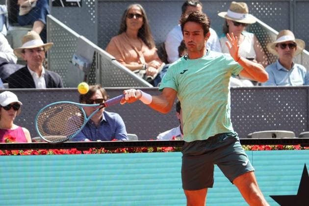 Mariano Navone (ARG) vs Alexander Zverev (ALE) during Masters Series Madrid 2026 in Madrid on Saturday, 25 April 2026. Cordon Press 