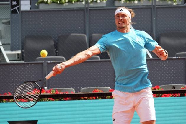 Mariano Navone (ARG) vs Alexander Zverev (ALE) during Masters Series Madrid 2026 in Madrid on Saturday, 25 April 2026. Cordon Press 