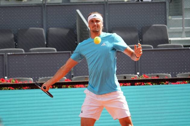 Mariano Navone (ARG) vs Alexander Zverev (ALE) during Masters Series Madrid 2026 in Madrid on Saturday, 25 April 2026. Cordon Press 