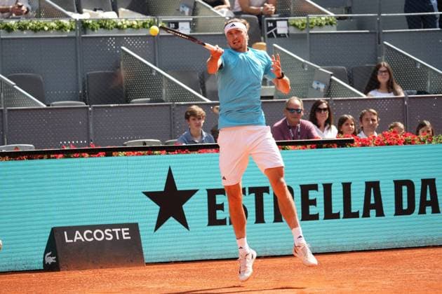 Mariano Navone (ARG) vs Alexander Zverev (ALE) during Masters Series Madrid 2026 in Madrid on Saturday, 25 April 2026. Cordon Press 