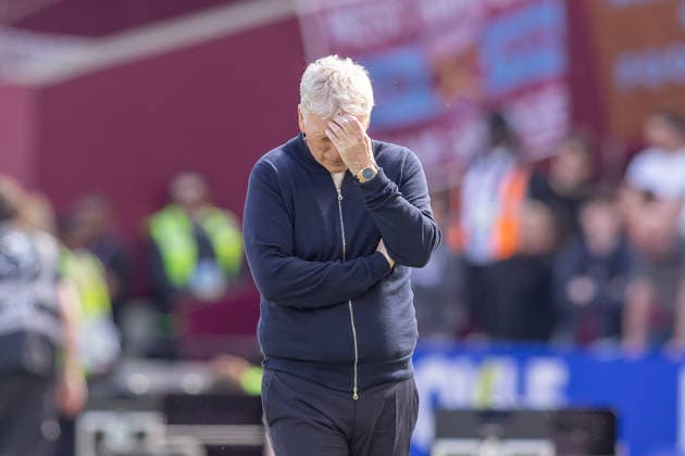 West Ham United v Everton, Premier League, Football, London Stadium, London, UK - 25 Apr 2026 Everton Manager Manager David Moyes reacts London London Stadium Stratford GBR, UK NEWSPAPERS OUT Copyright: xEllixBirchx