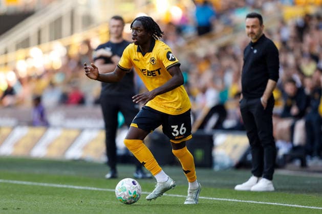 Wolverhampton Wanderers v Tottenham Hotspur Premier League Mateus ManÃ of Wolverhampton Wanderers during the Premier League match at Molineux, Wolverhampton 25 04 2026 UK Newspapers OUT Copyright: xMaxxTomlinsonx FIL-23351-0013