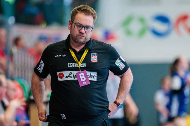 Steffen Birkner HSG Blomberg Lippe, Coach GER, HSG Blomberg Lippe vs Thueringer HC, Handball, 1 Bundesliga Women, Play Offs, Semifinal, Match 1, 25 04 2026 GER, HSG Blomberg Lippe vs Thueringer HC, Handball, 1 Bundesliga Women, Play Offs, Semifinal, Match 1, 25 04 2026 Blomberg Copyright: xEibner-Pressefoto JanxRollingerx EP_JSK