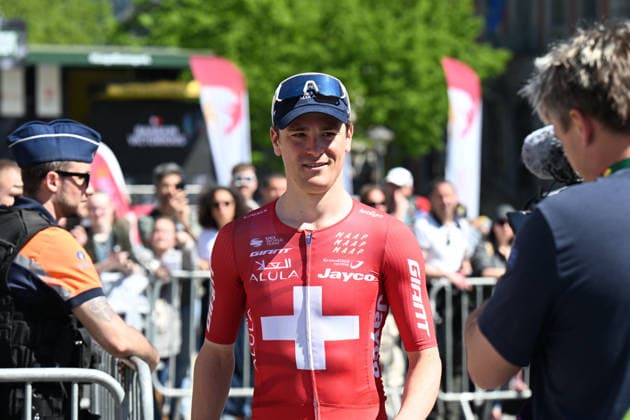 25-04-2026 Liege - Bastogne - Liege; Presentazione Squadre Liege - Bastogne - Liege; 2026, Jayco Aula; Schmid, Mauro; Liegi; 