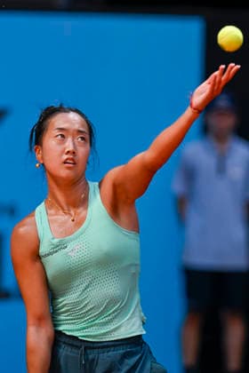 April 25, 2026, Madrid, Madrid, Spain: ANN LI of united states †JOMA during the Mutua Madrid Open 2026, ATP, Tennis Herren Masters 1000 and WTA, Tennis Damen 1000 tennis tournament, celebrated at Caja Magica on April 24, 2026 in Madrid, Spain. Madrid Spain - ZUMAc312 20260425_zsp_c312_304 Copyright: xOscarxManuelxSanchezx