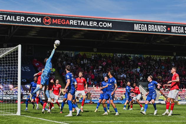 Rochdale Town play York City in the finale game of the National League at the Crown Oil Arena Featuring: Oliver Whatmuff Where: Rochdale, United Kingdom When: 25 Apr 2026 Credit: Graham Finney Cover Images EDITORIAL USE ONLY. NOT FOR USE BY NEWSPAPERS BASED IN THE UK. Copyright: xx coverimg55644493