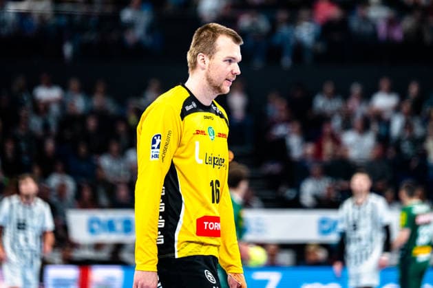 25 04 2026, xdobgx, Handball Daikin HBL, THW Kiel SC DHfK Leipzig v l TomaÅ¡ Mrkva SC DHfK Leipzig Verein, 16 Portrait, Portraet, Einzelbild Kiel