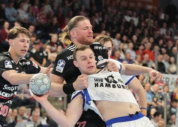 25 04 2026 Handball 1 Bundesliga DAIKIN HBL Season 2025 2026 29 Matchday HC Erlangen Metropolregion Nürnberg HCE Handball Sport Verein Hamburg DaMa xdaxmax Maciej Gebala 77, HC Erlangen HCE Moritz Sauter 33, Handball Sport Verein Hamburg