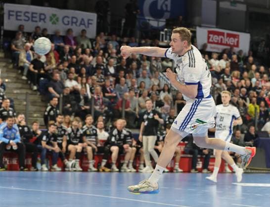 25 04 2026 Handball 1 Bundesliga DAIKIN HBL Season 2025 2026 29 Matchday HC Erlangen Metropolregion Nürnberg HCE Handball Sport Verein Hamburg DaMa xdaxmax Moritz Sauter 33, Handball Sport Verein Hamburg