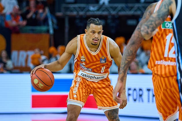 Nelson Weidemann ratiopharm ulm, 00 GER, ratiopharm ulm vs Veolia Towers Hamburg, Basketball, Matchday 31, EasyCredit BBL, Season 2025 2026, 25 04 2026 GER, ratiopharm ulm vs Veolia Towers Hamburg, Basketball, Matchday 31, EasyCredit BBL, Season 2025 2026, 25 04 2026 New Ulm Copyright: xEibner-Pressefoto GeraldxOelze-dexStoppanyx EP_ODS