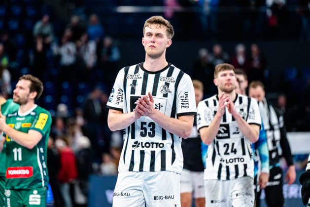 25 04 2026, xdobgx, Handball Daikin HBL, THW Kiel SC DHfK Leipzig v l Nikola Bilyk Kiel, 53 disappointed, looks disappointed, disappointed Kiel