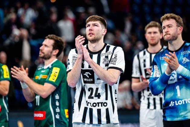 25 04 2026, xdobgx, Handball Daikin HBL, THW Kiel SC DHfK Leipzig v l Lukas Zerbe Kiel, 24 disappointed, looks disappointed, disappointed Kiel