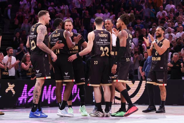 BASKETBALL : Le Mans Vs Monaco - Finale coupe de France masculine - 25 04 2026 Joie Monaco ParisFrance  Copyright: xMichaelxBaucherx