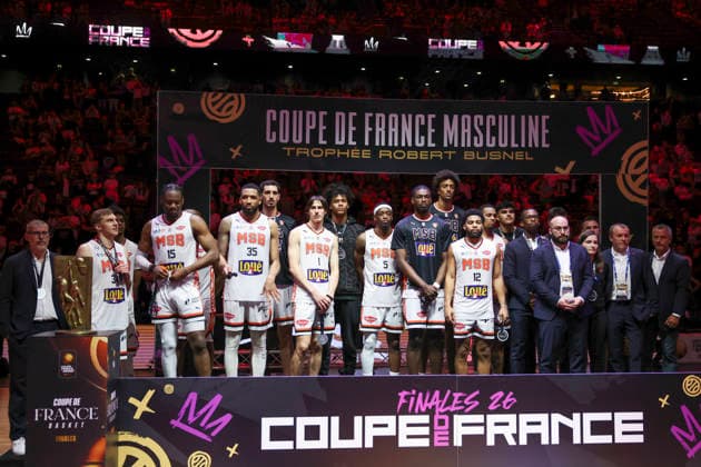 BASKETBALL : Le Mans Vs Monaco - Finale coupe de France masculine - 25 04 2026 Deception Le Mans ParisFrance  Copyright: xMichaelxBaucherx
