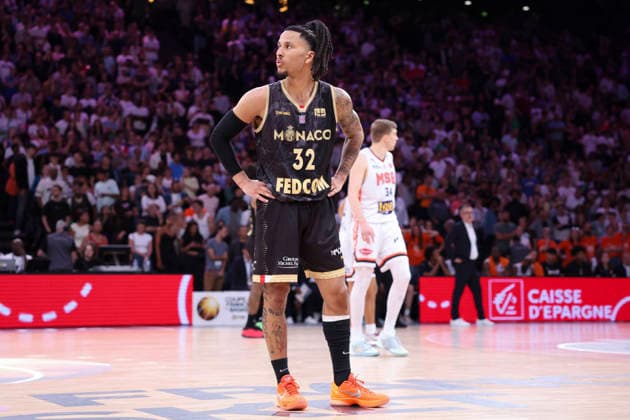 BASKETBALL : Le Mans Vs Monaco - Finale coupe de France masculine - 25 04 2026 Matthew Strazel (Monaco) ParisFrance  Copyright: xMichaelxBaucherx