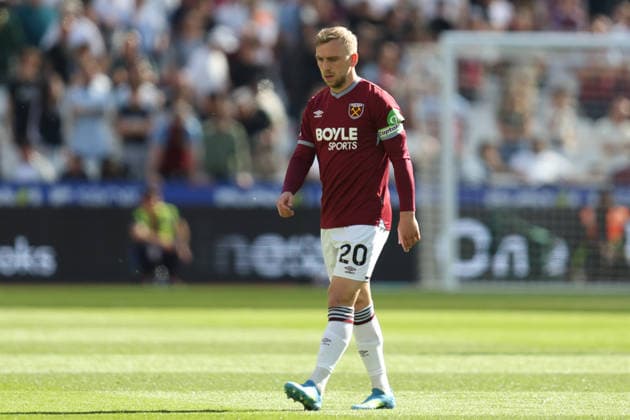 LONDON, ENGLAND, APRIL 25: Jarrod Bowen of West Ham United during the Premier League match between West Ham United and Everton at London Stadium on April 25th, 2026 in London, England (Photo by Alexander Canillas Sports Press Photo) Copyright: xAlexanderxCanillas SPPx Sportspressphoto_SPR136062