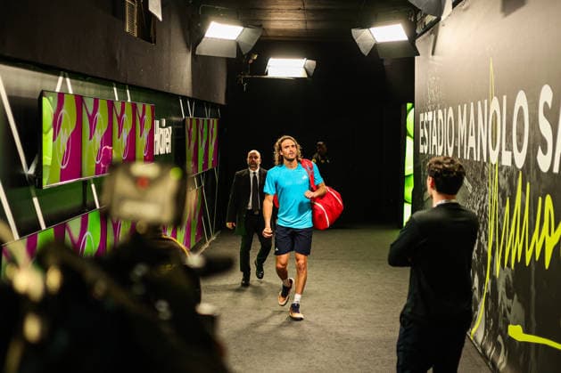 Mutua Madrid Open 2026 - Day 6 Stefanos Tsitsipas of Greece is seen after his Men s Singles match on Day Six of the Mutua Madrid Open at La Caja Magica in Madrid, Spain, on April 25, 2026. Madrid Madrid Spain  Copyright: xMiguelxReisx originalFilename:reis-notitle260425_np3nE.jpg